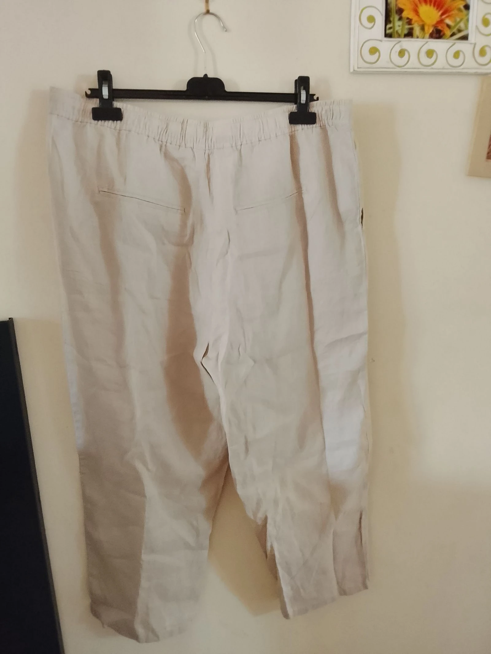 👒 MANGO Novo com etiqueta Tamanho XXL/44  Calça linho bege NP 49 e 👒 – photo 3